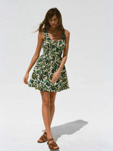 Montecito Linen Mini Dress - Tropics