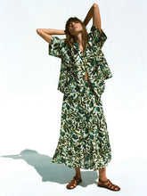 Montecito Linen Maxi Skirt - Tropics