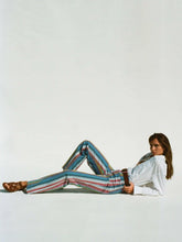 Sunset Denim Patch Pocket Pant - Painted Row Stripe