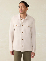 Movement™ Linen Shirt Jacket - Dorset Sand