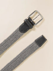 Mens Stretch Woven Belt - Grey