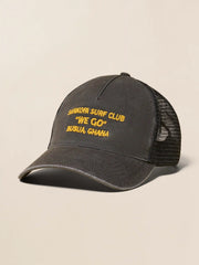 Sankofa Trucker Hat - Mountain Black