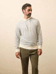 Sunwashed Organic Hoodie - Pearl Ocean Stripe