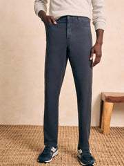 Stretch Terry 5-Pocket Athletic Fit Pant - Navy