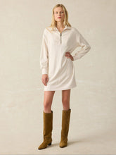 Legend Quarter Zip Dress - Off White