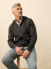 High Standard Fleece Zip Hoodie - Mountain Black