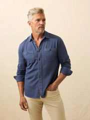 Field Knit Shirt - Blue Nights