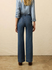 Sunwashed Denim Patch Pocket Pant - Dusk Stripe Wash