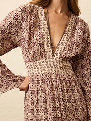 Dakota Dress - Sunrise Azulejos Mixed Print