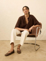 Apres Alpaca Cardigan - Walnut Brown