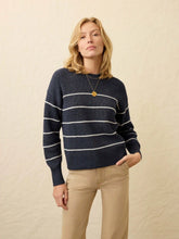 Sunwashed Fisherman Sweater - Water Mill Stripe