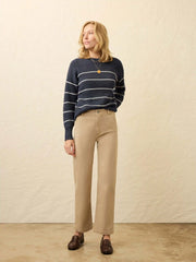 Sunwashed Fisherman Sweater - Water Mill Stripe
