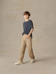 Big Kids Sunwashed Regenerative Pocket Tee - Dune Navy