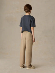 Big Kids Sunwashed Regenerative Pocket Tee - Dune Navy