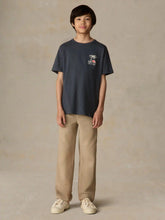 Big Kids Graphic Sun And Wave Tee - Dune Navy