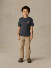 Little Kids Graphic Sun And Wave Tee - Dune Navy