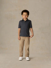 Little Kids Sunwashed T-Shirt Polo - Dune Navy