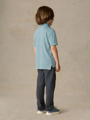 Little Kids Sunwashed T-Shirt Polo - Stormy Lake