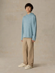 Big Kids Sunwashed Organic Hoodie - Stormy Lake