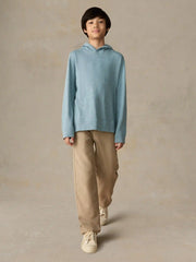 Big Kids Sunwashed Organic Hoodie - Stormy Lake