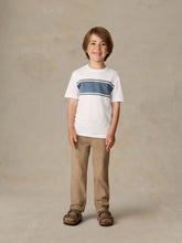 Little Kids Sunwashed Surf Striped Tee - White Surf Stripe