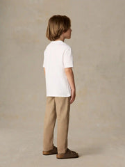 Little Kids Sunwashed Surf Striped Tee - White Surf Stripe