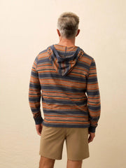 Sunwashed Organic Hoodie - Nighttime Fire Stripe