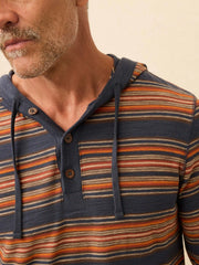 Sunwashed Organic Hoodie - Nighttime Fire Stripe