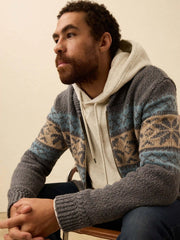 Surf To Snow Zip Cardigan - Iron Coast