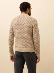 Donegal Crew Sweater - Oat Birdseye Marl