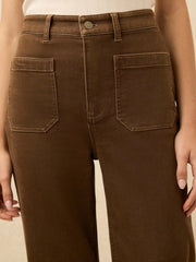 Stretch Terry Patch Pocket Pant - Walnut