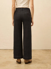 Stretch Terry Sailor Trouser - Onyx Black