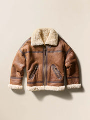 Sedona Shearling Flight Jacket - Brown