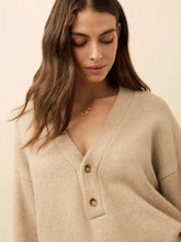 Jackson V-Neck Popover - Oatmeal Heather