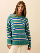 Heirloom Cotton Summit Pullover - Shoreline Green Stripe