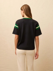 Sport Jersey Throwback Tee - Navy Varsity