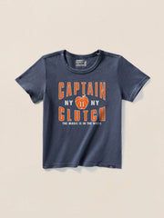 Jalen Brunson Kids Sunwashed Tee - Dune Navy