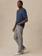 Stretch Terry 5-Pocket Athletic Fit Pant - Steel Grey