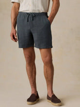 Essential Linen Short (6.5") - Washed Black