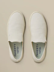 Faherty X Opie Way Slip On Sneaker - Off White