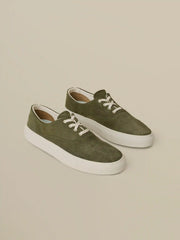 Faherty X Opie Way Deck Sneaker - Olive