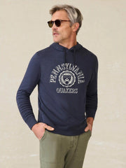 University of Pennsylvania Sunwashed Organic Hoodie - Blue Nights