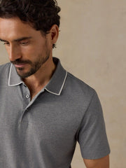 Short-Sleeve Movement™ Pique Polo - Snowy Rock Melange