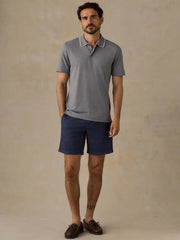 Short-Sleeve Movement™ Pique Polo - Snowy Rock Melange