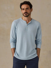Long-Sleeve Cloud Henley - Arctic Blue Heather