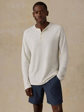 Long-Sleeve Cloud Henley - Snow Heather