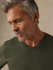 Short-Sleeve Sunwashed Regenerative V-Neck Tee - Forest Grove