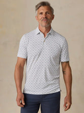Short-Sleeve Movement™ Pique Polo - Ivory Blue Moonlight