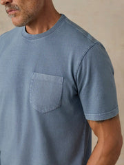 Short-Sleeve Recycled Cotton Tee - Bayside Blue