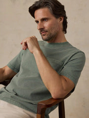 Short-Sleeve Recycled Cotton Tee - Terrain Olive